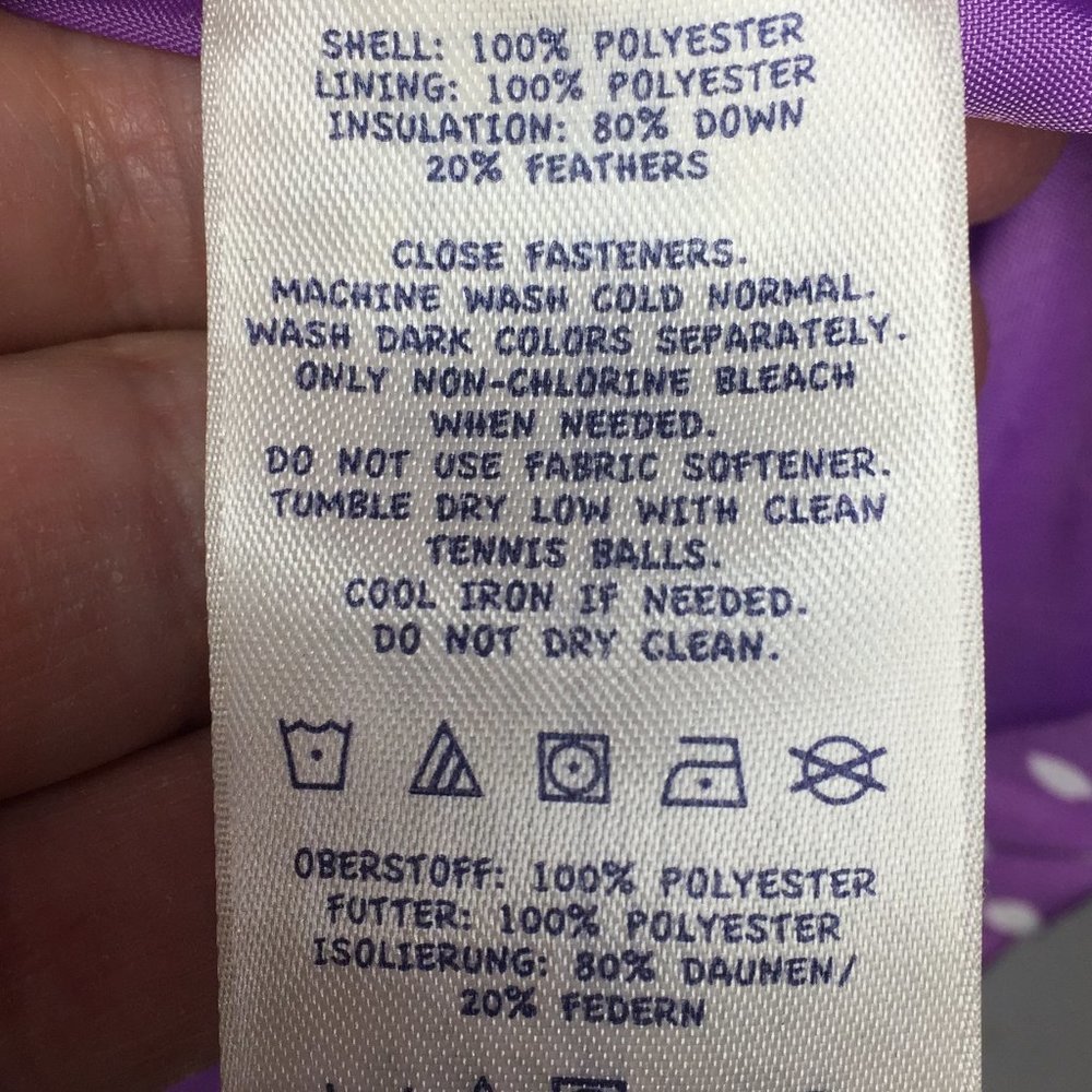 Lands' End girl's purple puffer vest size 6x/7. - Picture 6 of 6